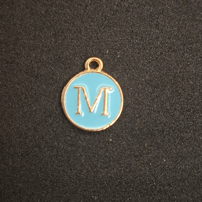 Coloured letter charms