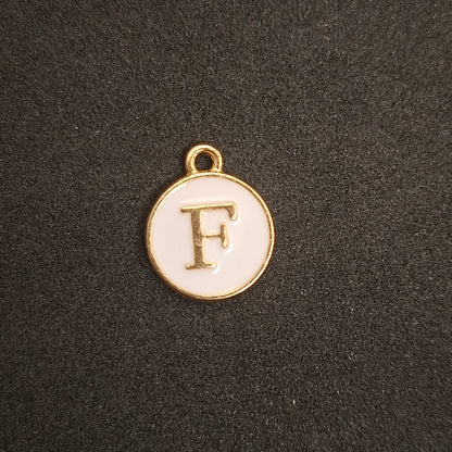 Coloured letter charms