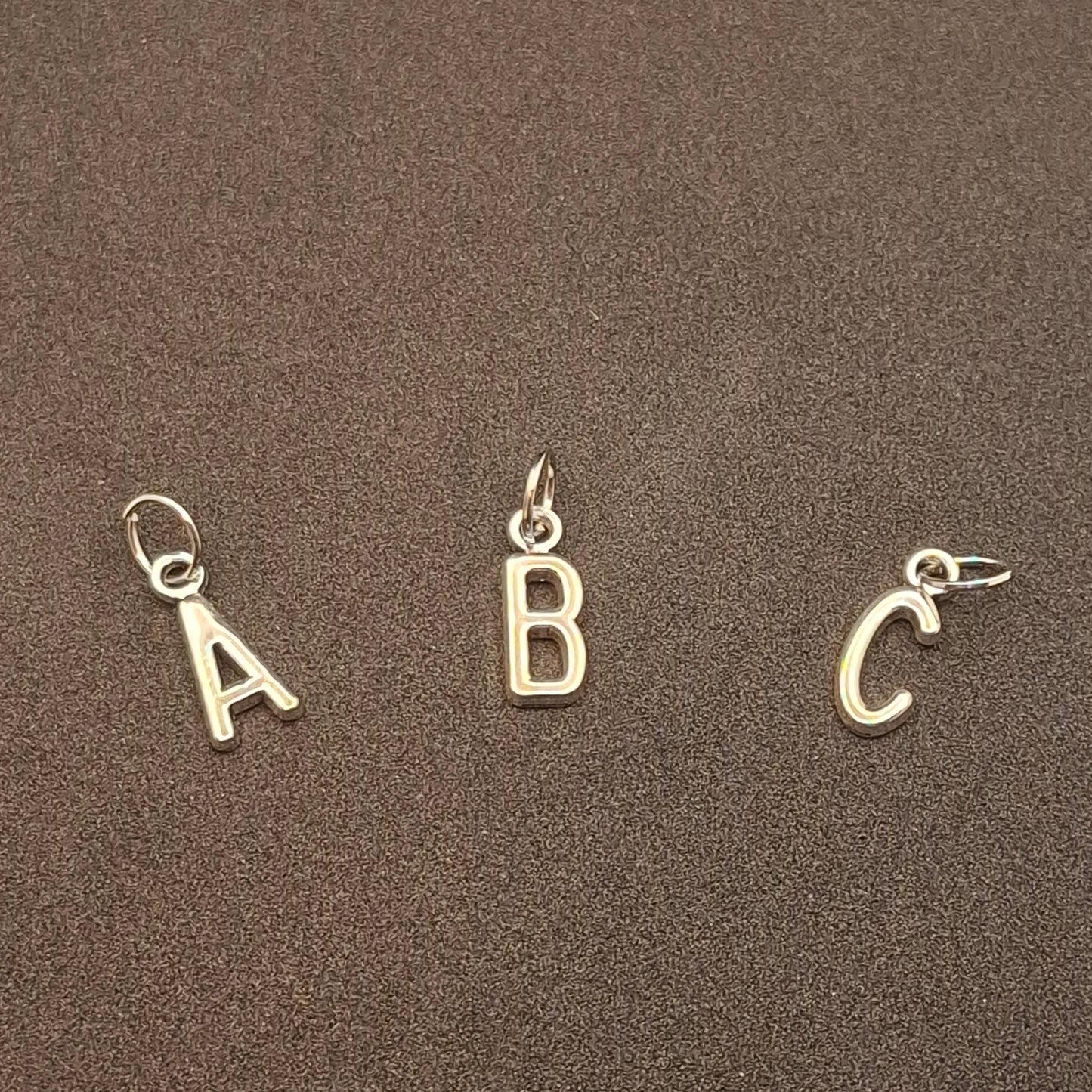 Silver Letter Charms