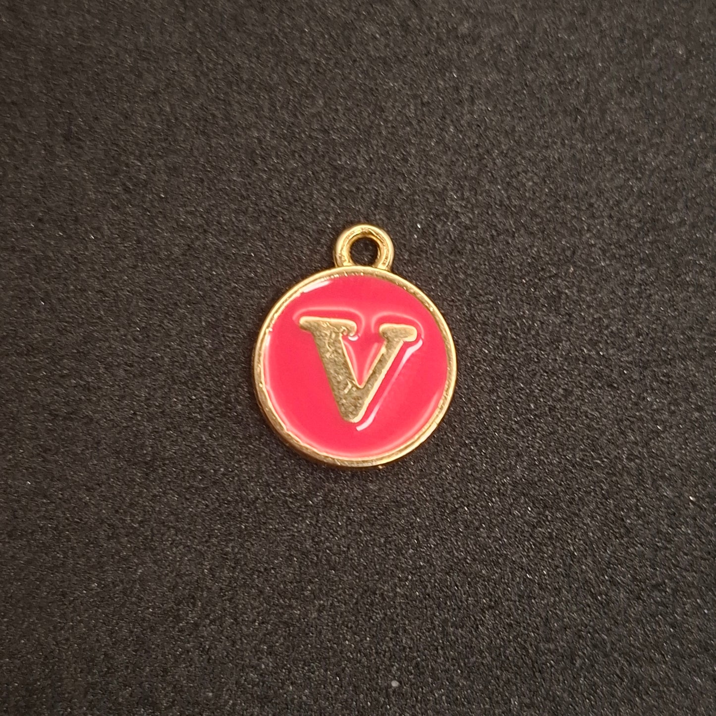 Coloured letter charms