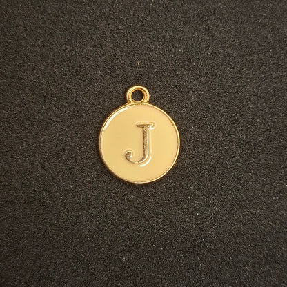 Coloured letter charms
