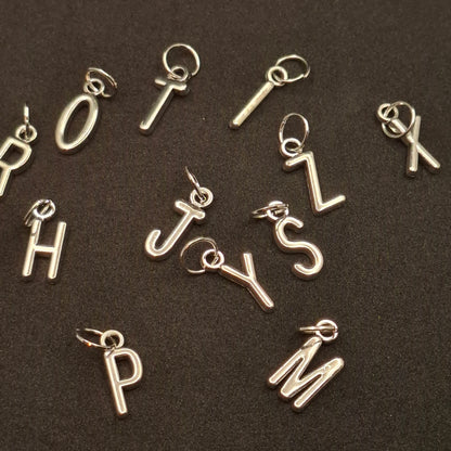 Silver Letter Charms
