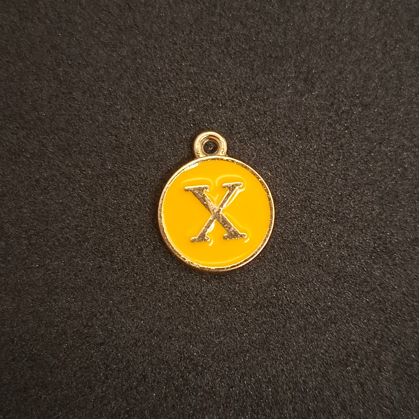 Coloured letter charms