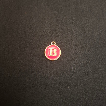 Coloured letter charms