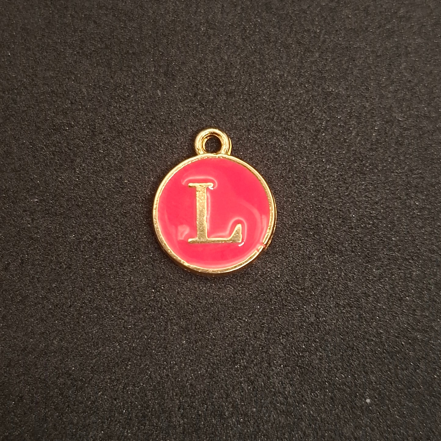 Coloured letter charms