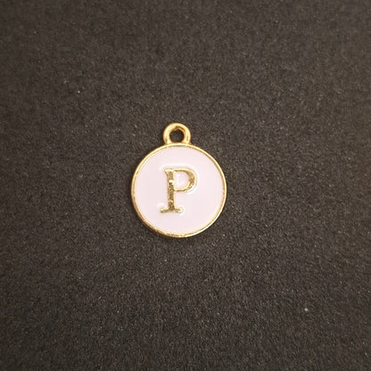 Coloured letter charms