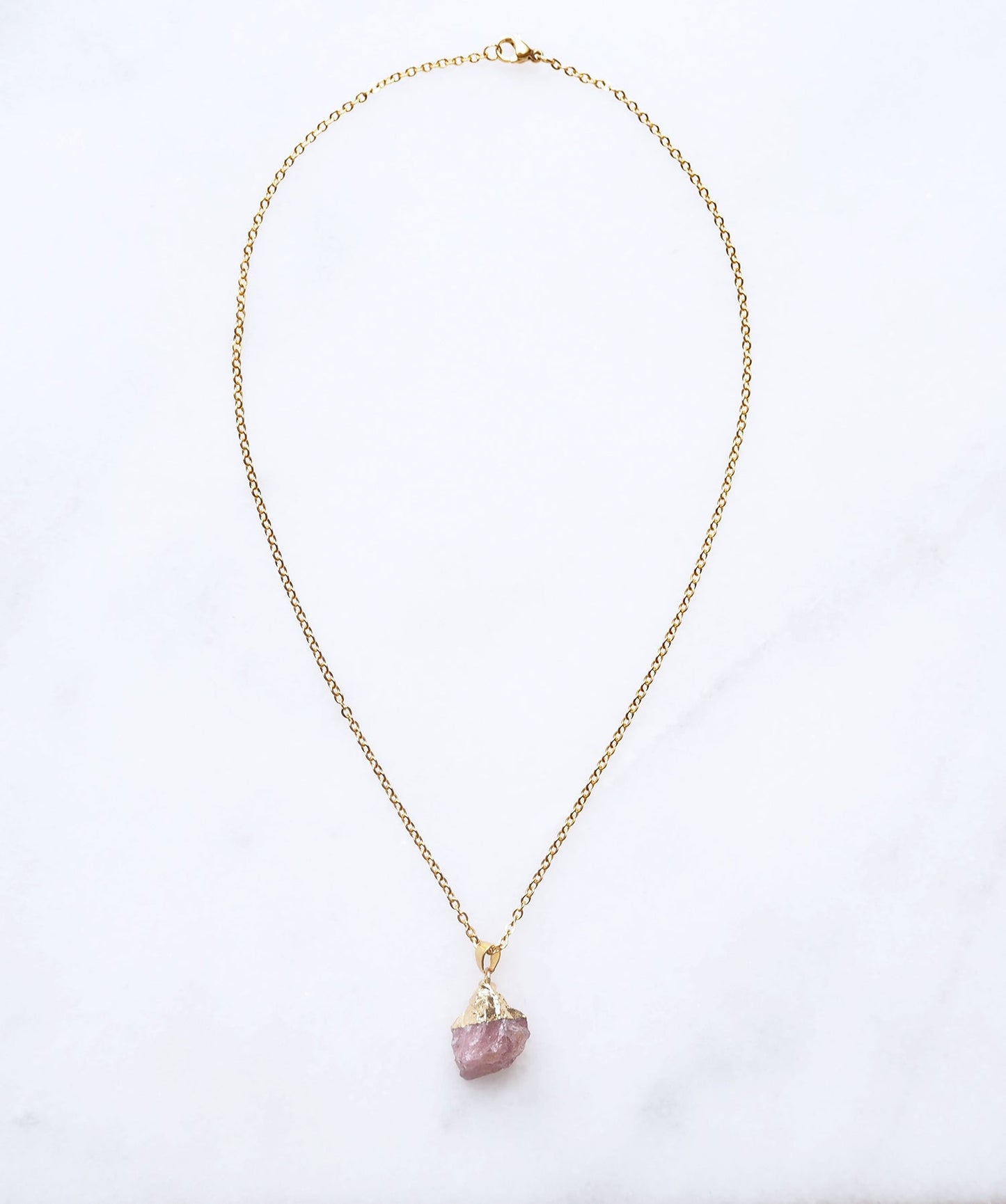 Strawberry Quartz Necklace for Love & Joy